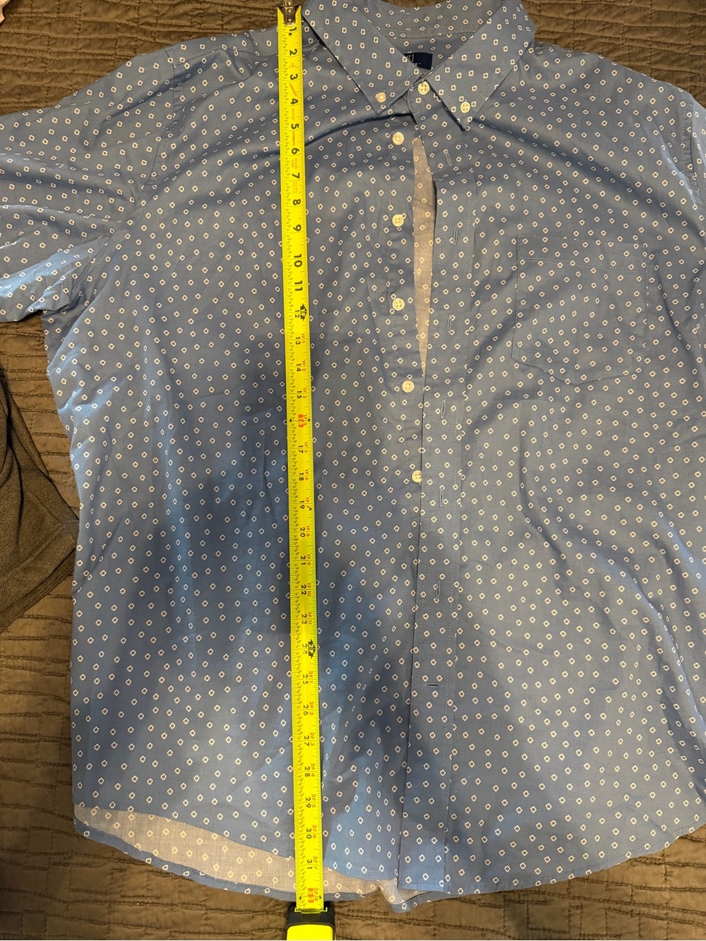 George Blue Printed Button-Down Shirt